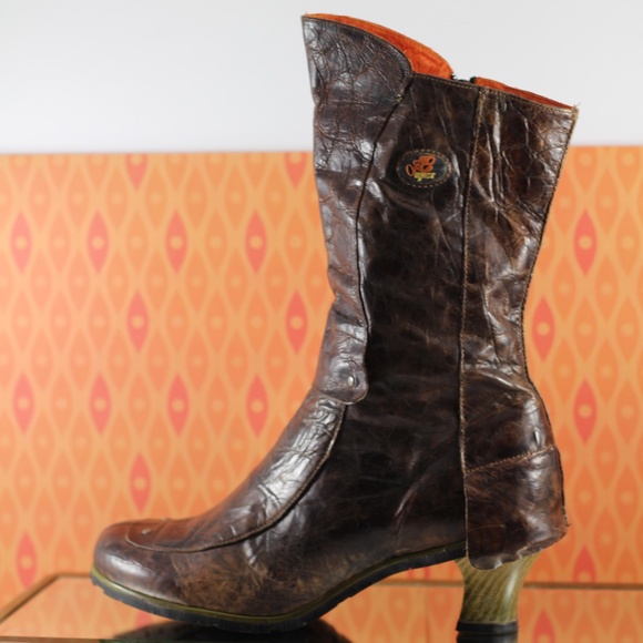 Eject Brown Leather Boots Like New - Picture 2 of 16